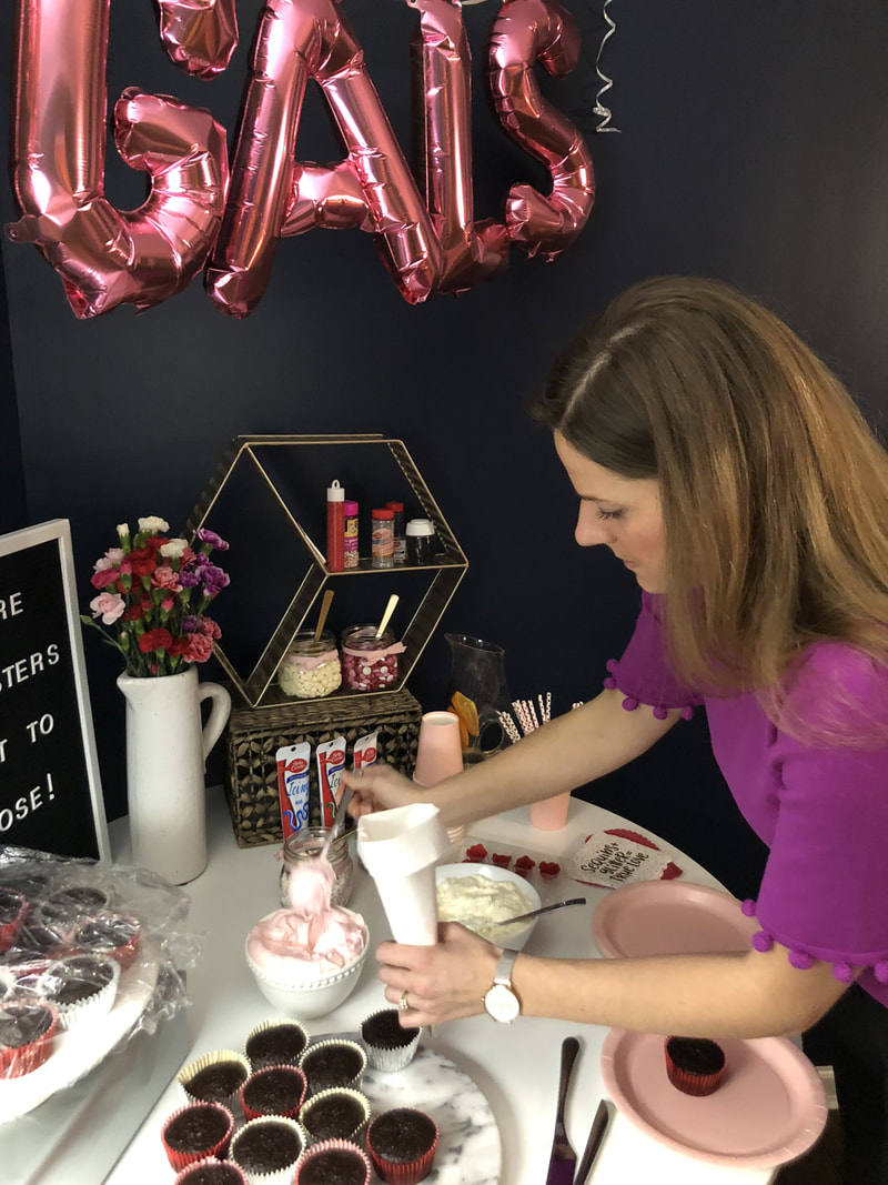 Galentine's Day Cupcake Party // Out Of Office With Rebecca